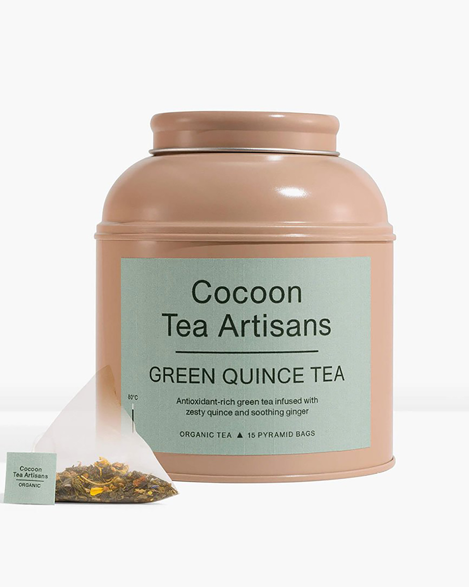 Cocoon Tea Artisans Organic Green Quince Tea Tin