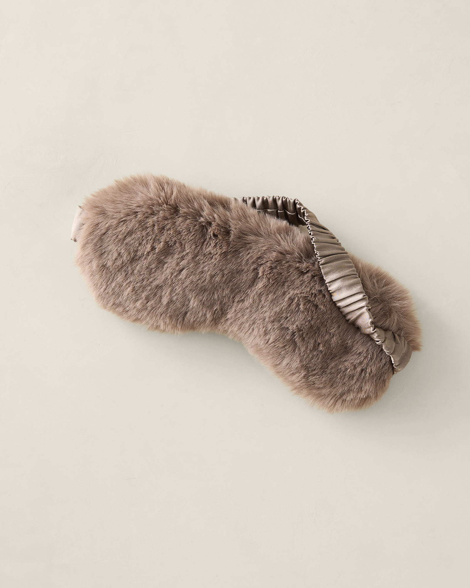 Faux Fur Eye Mask | Beige