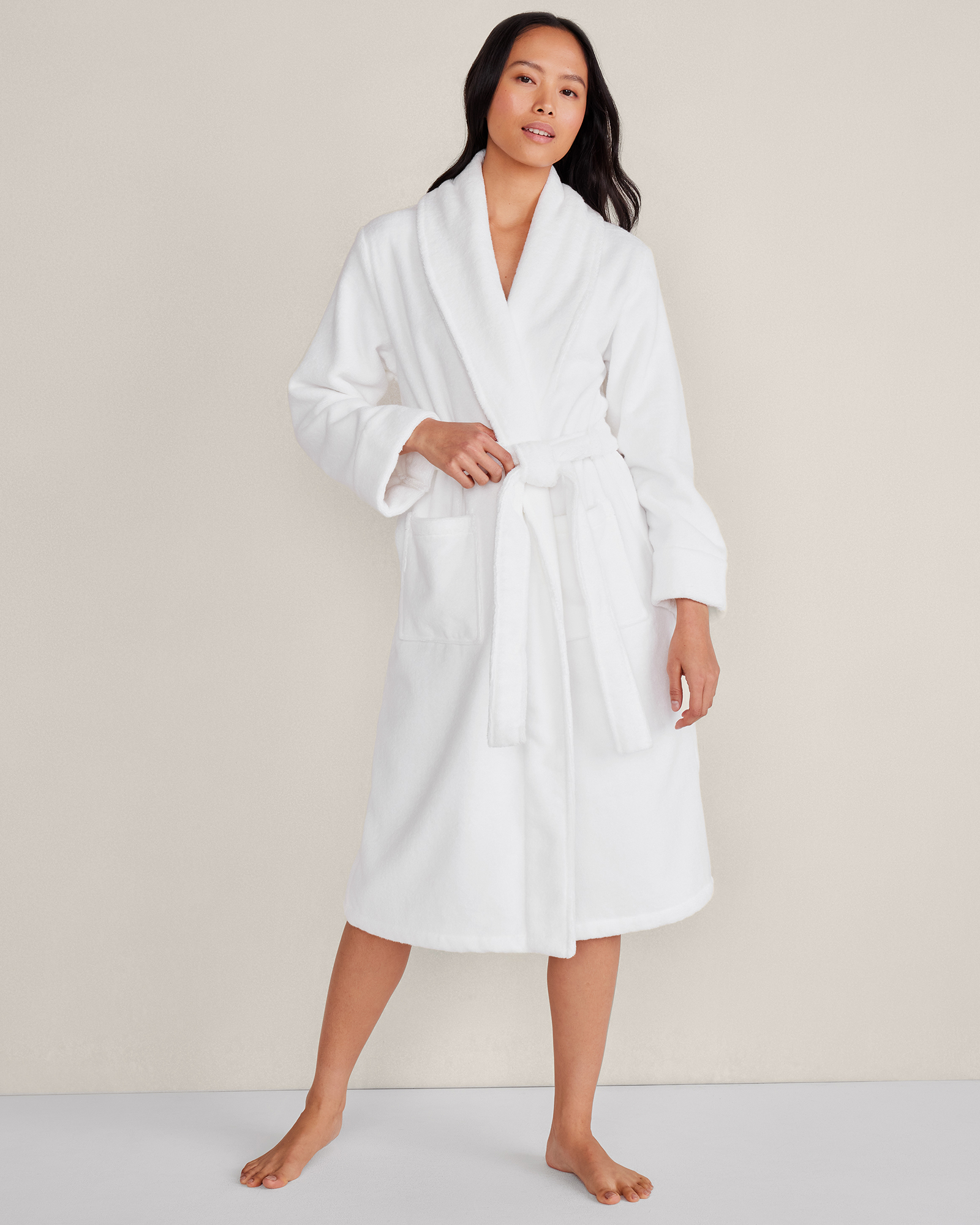 Organic Cotton Terry Bathrobe | White | XXL