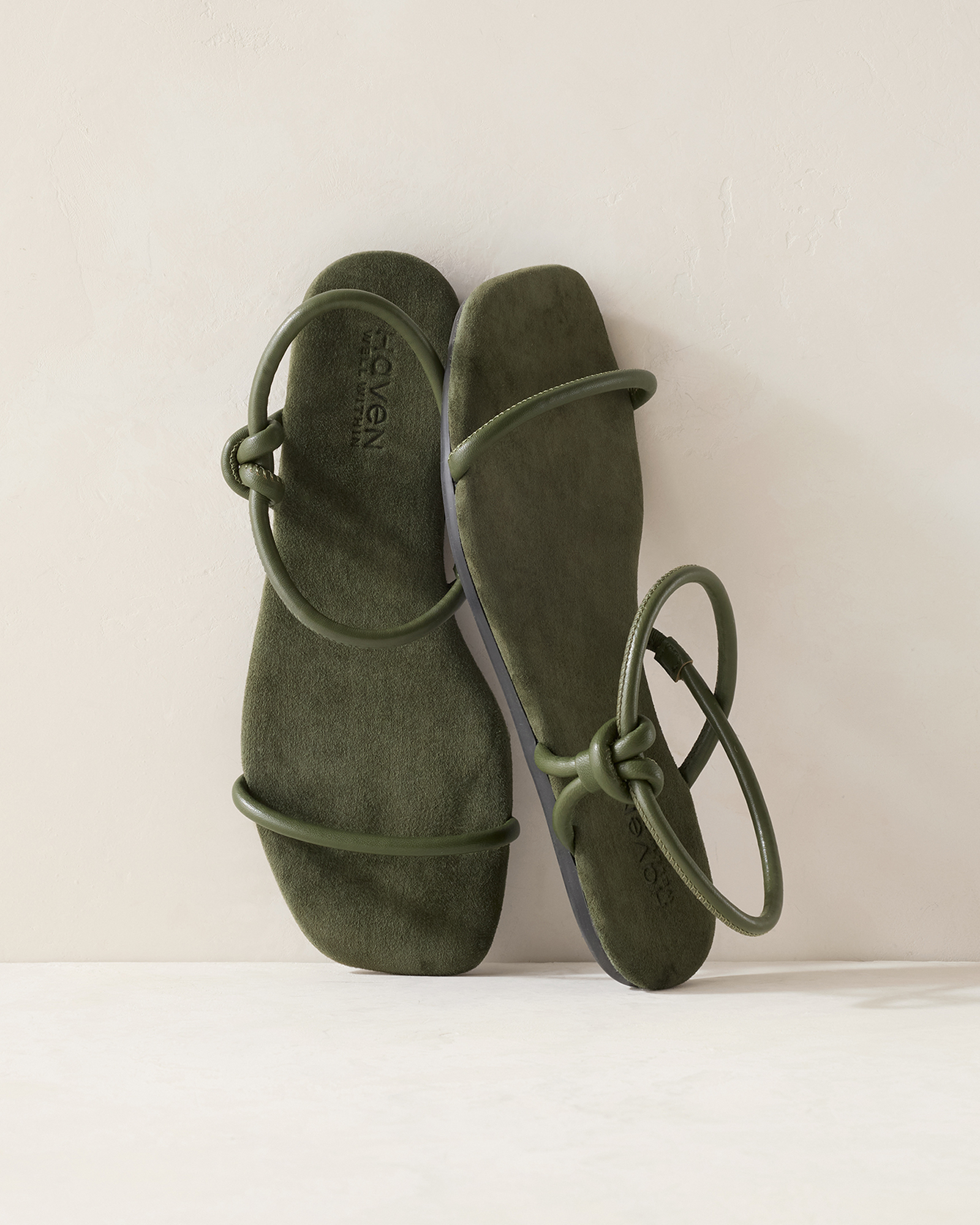 Leather Double Strap Thong Sandals | Haven Well Within