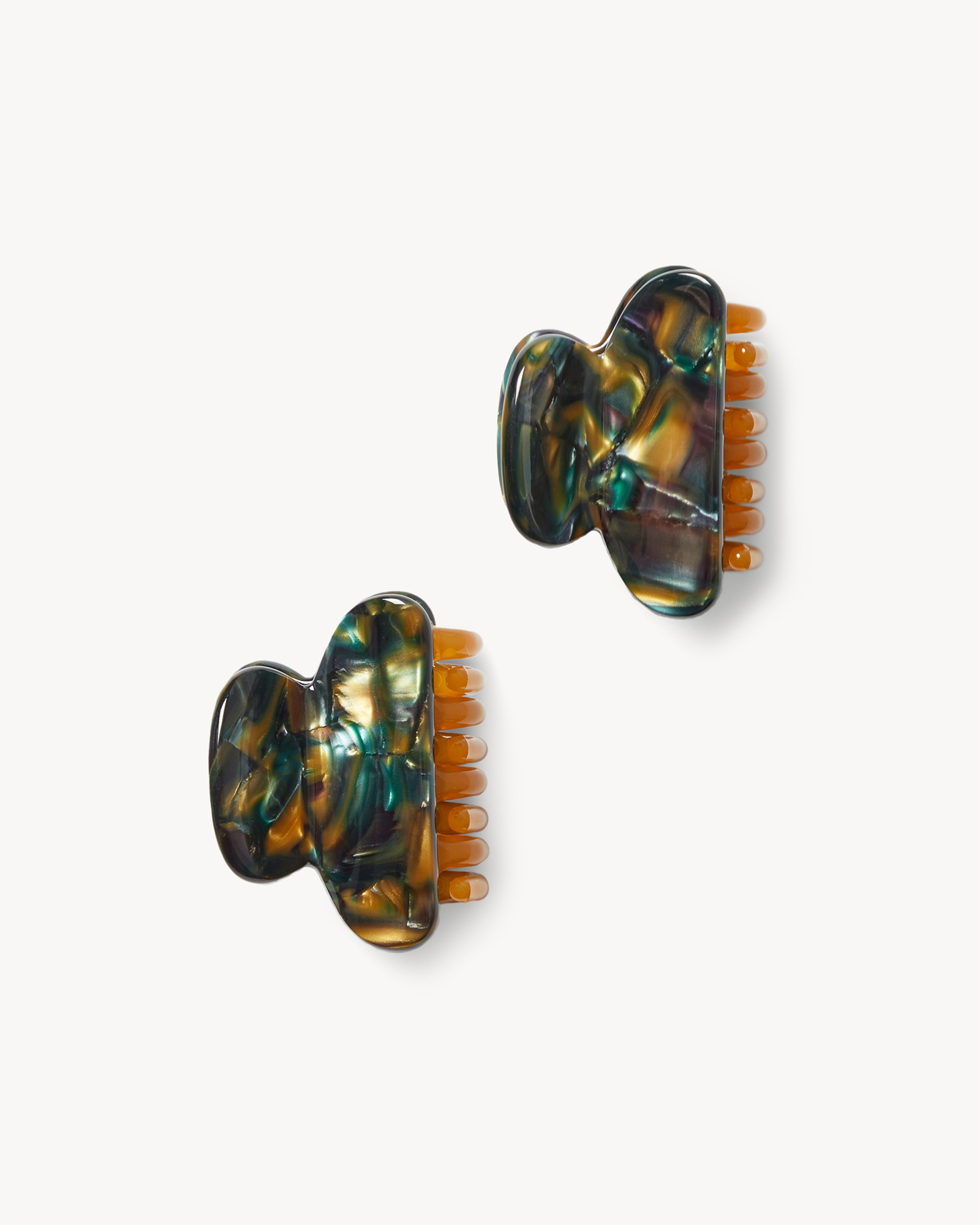 Machete Twin Heirloom Hair Claws Green Tortoise 001 45$