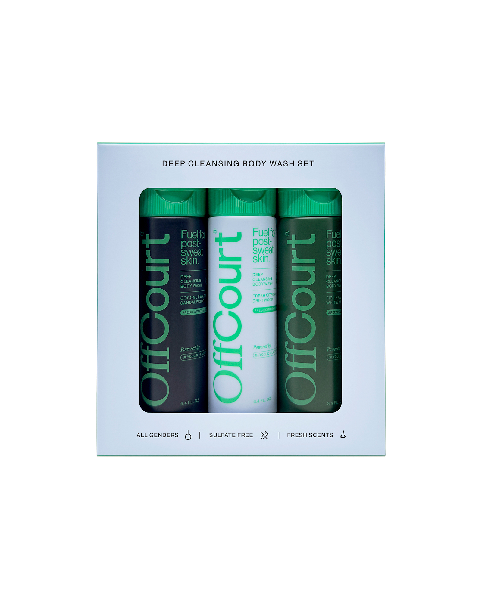 OffCourt Body Wash Trio