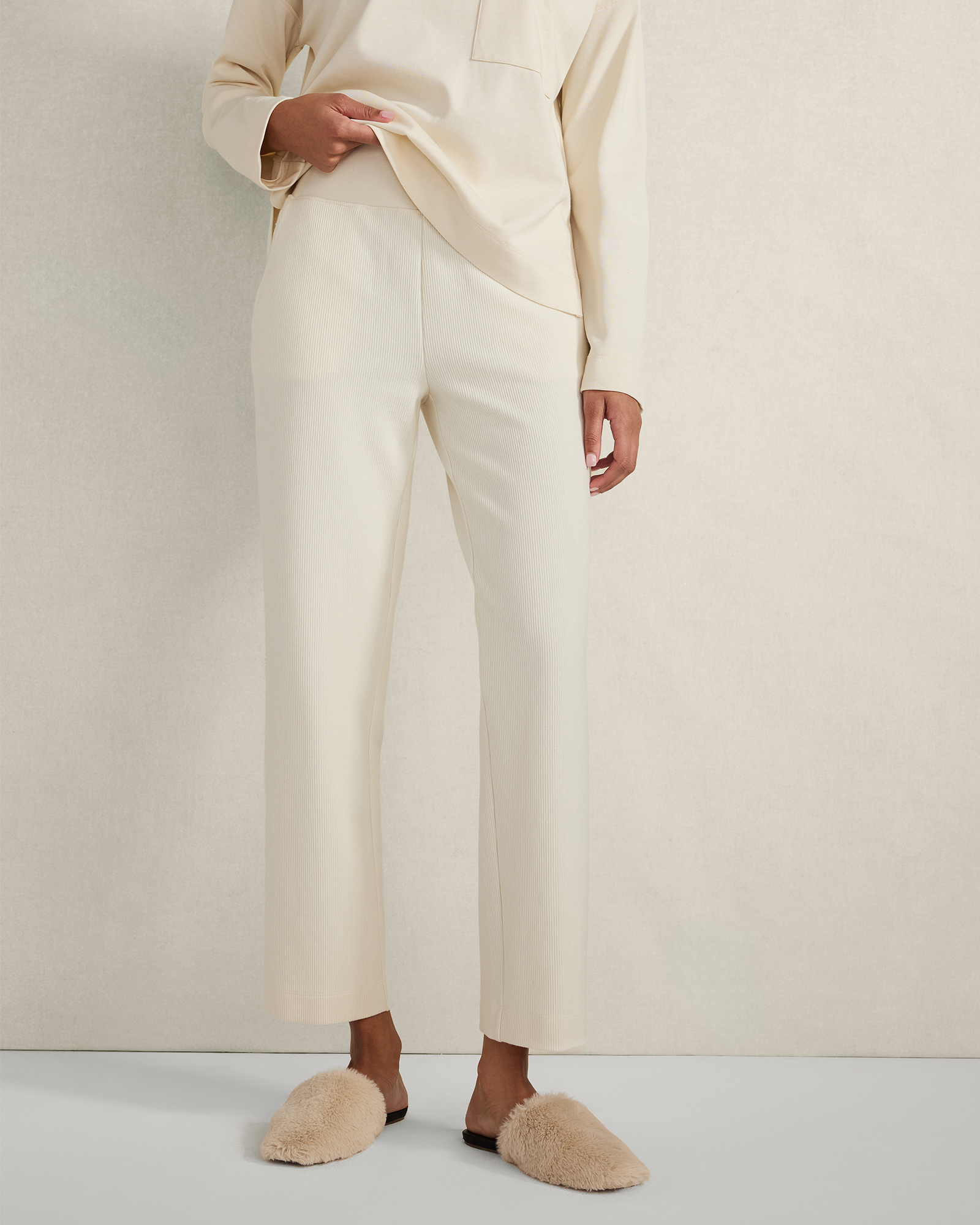 Ottoman Rib Kick Flare Pants | Haven Well Within