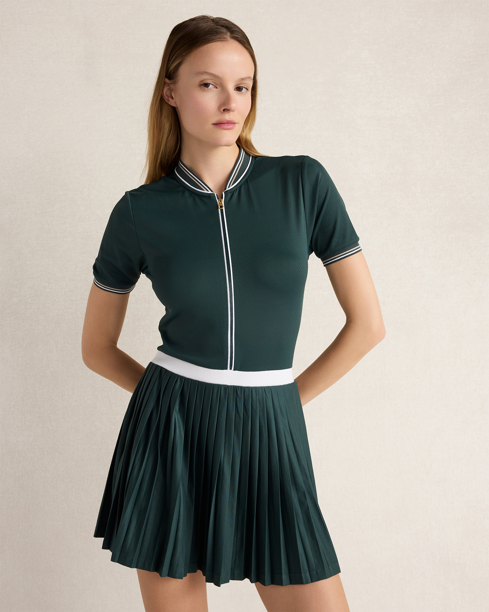 Varley Lainey Court Dress | Green Gables | Medium