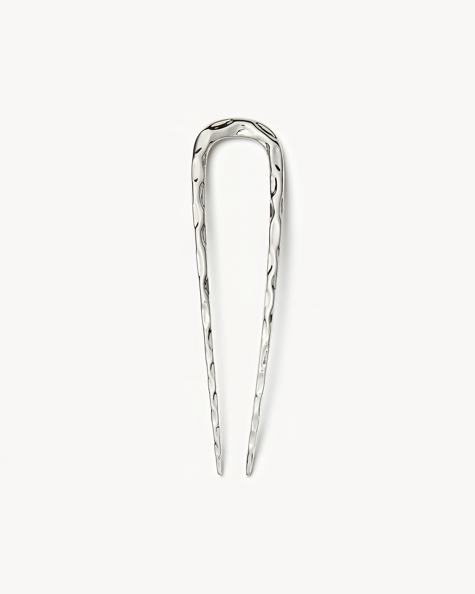 Machete Midi Wavy French Hair Pin Silver 001 85$