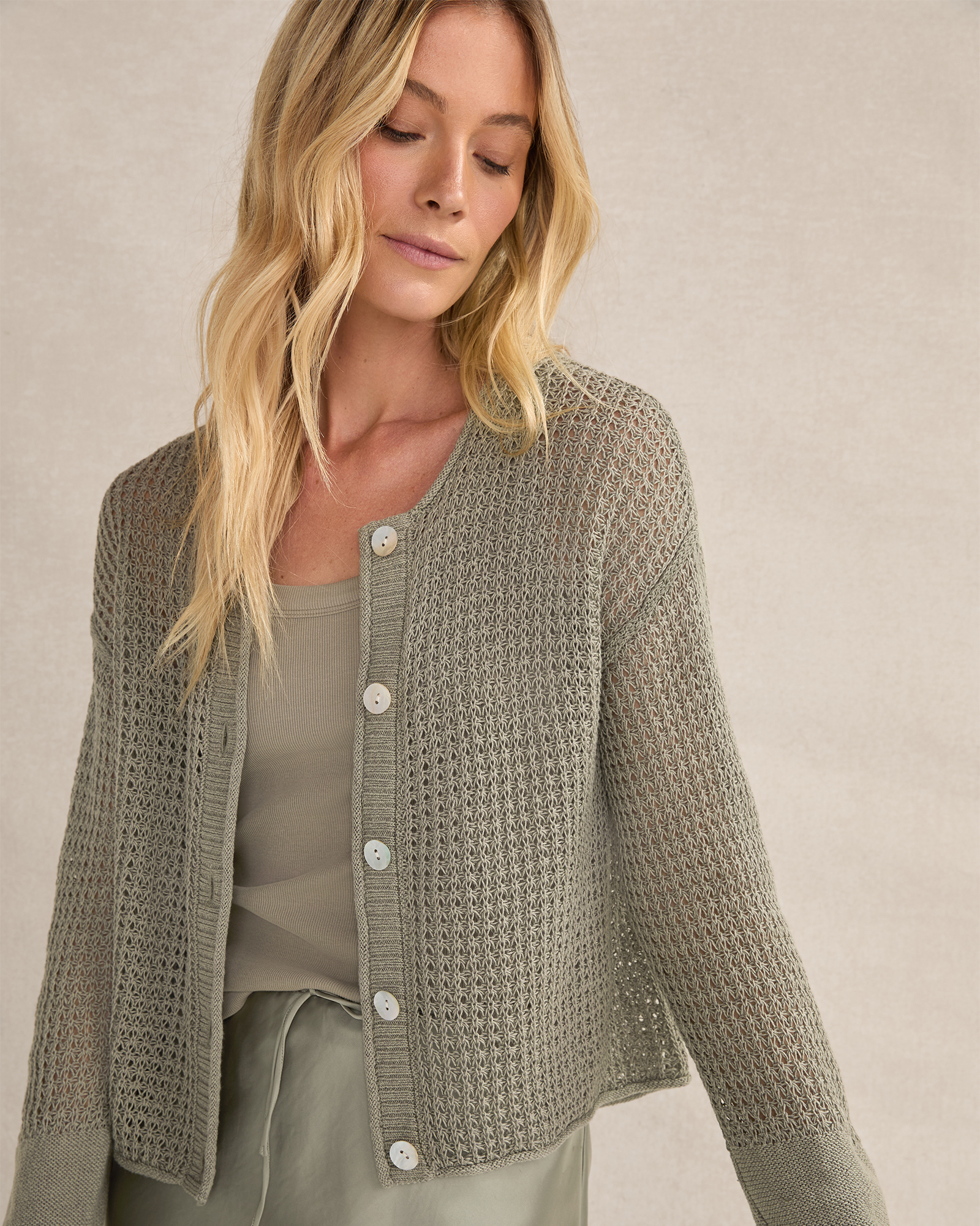 unknown〈lame L/S knit sew made in Italy〉 Ravelry: Last Frost pattern by Elizabeth Nihoniho
