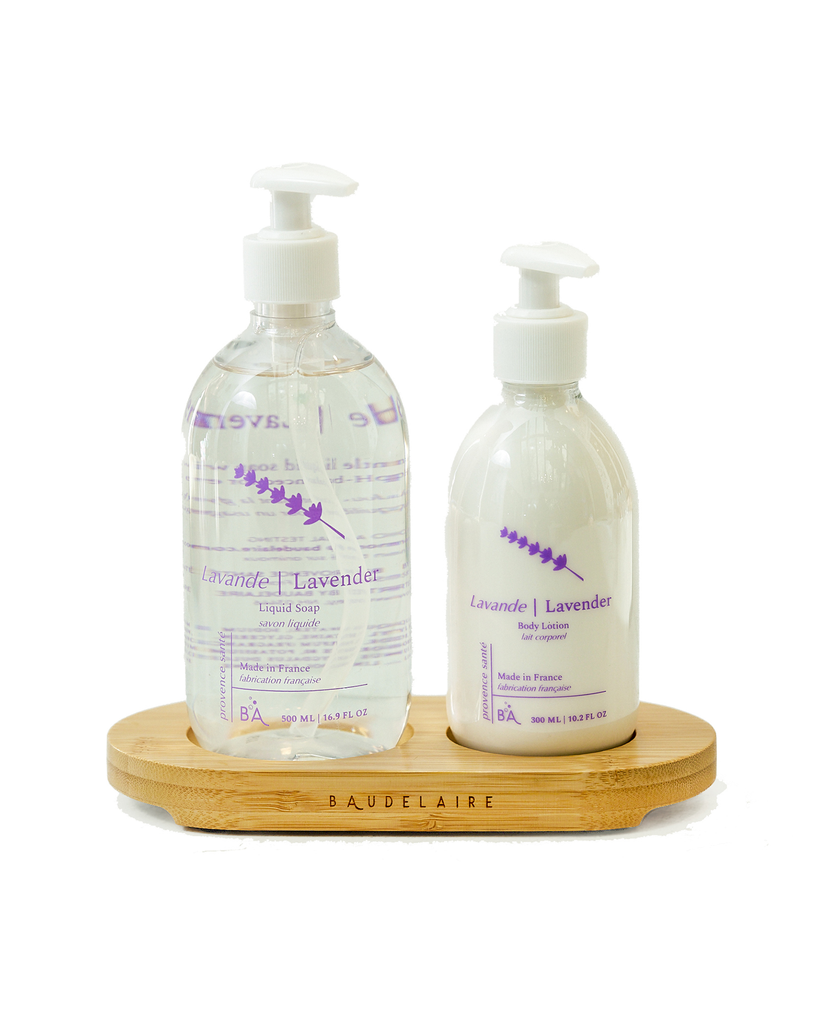 Baudelaire Provence Sant Soap Lotion Bamboo Tray Set 60$