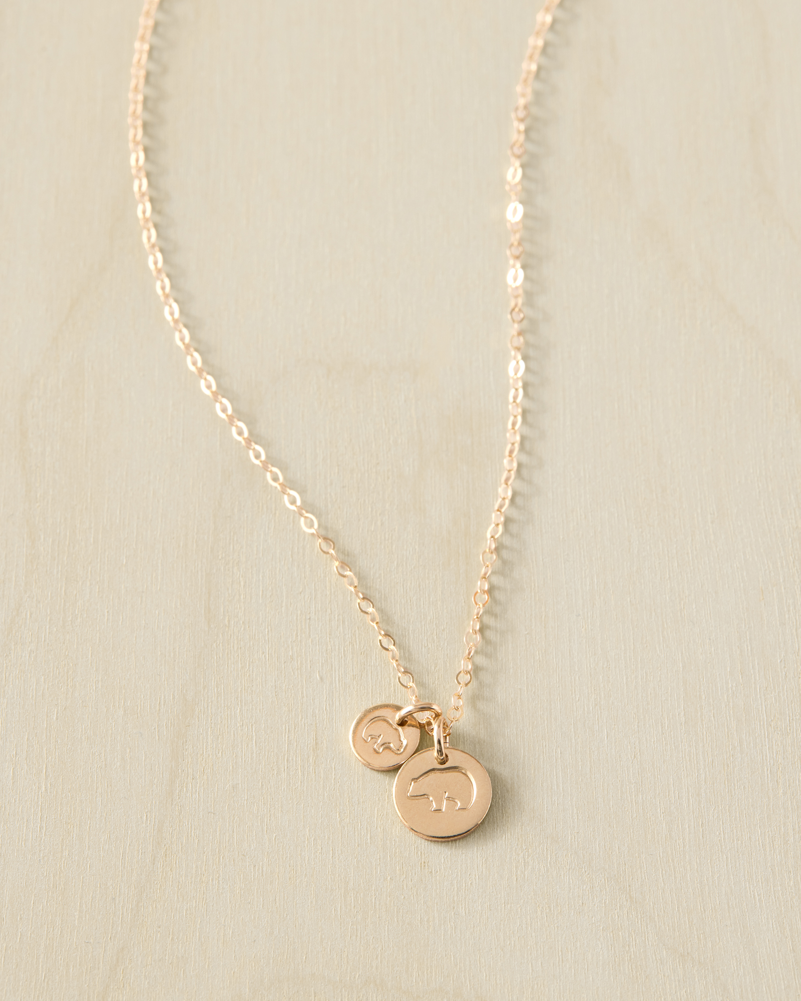 Sheena Marshall Mama Bear Necklace | 1 Mama + 1 Baby | 001