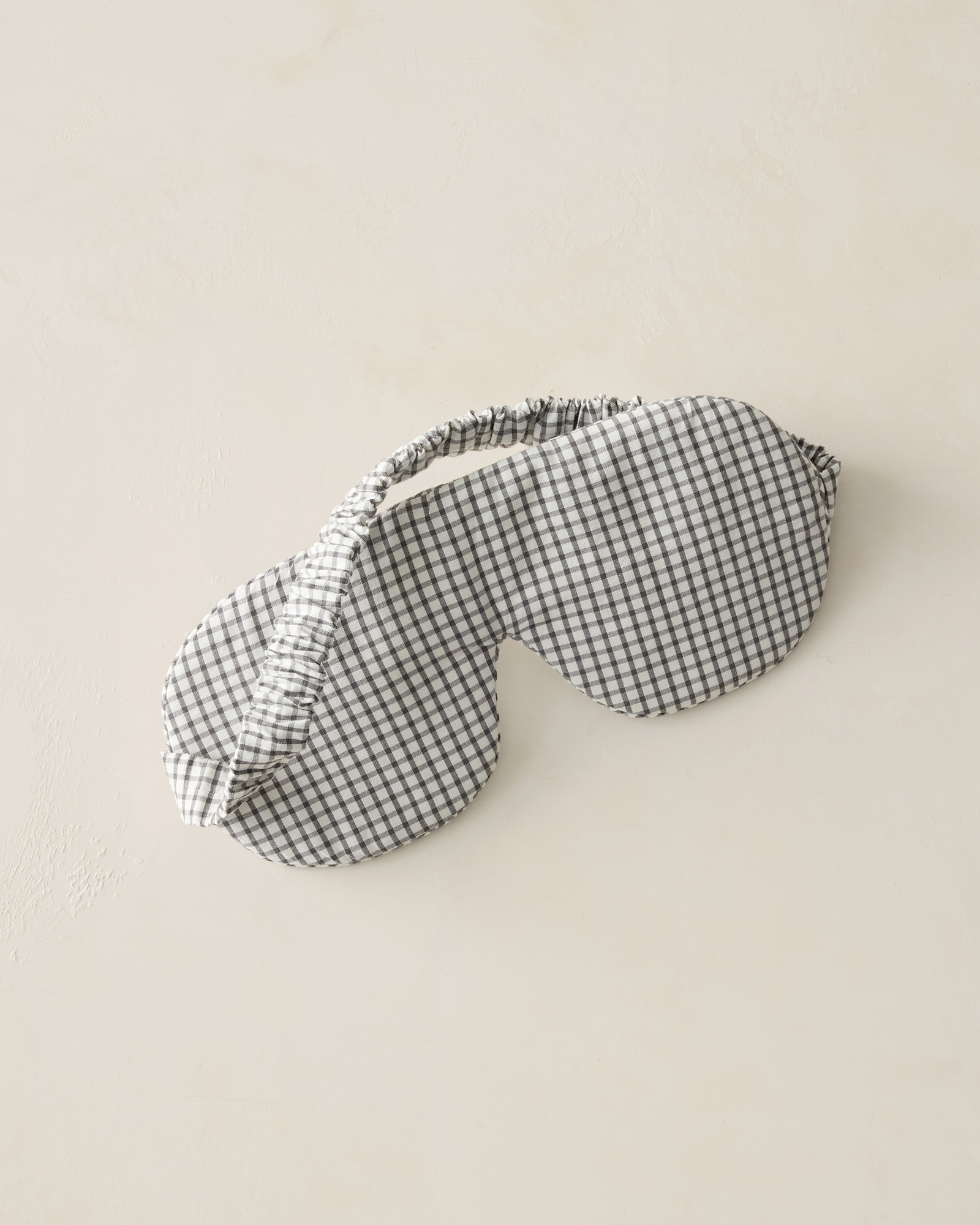 Organic Cotton Eye Mask | White/Cypress Gingham