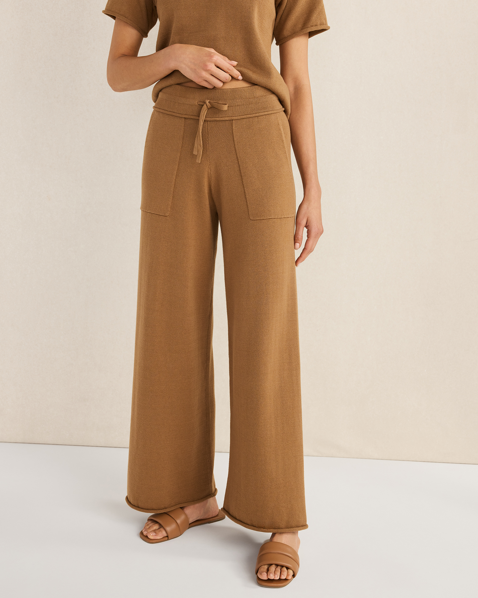 Organic Cotton Wide Leg Pants | Haven Well Within