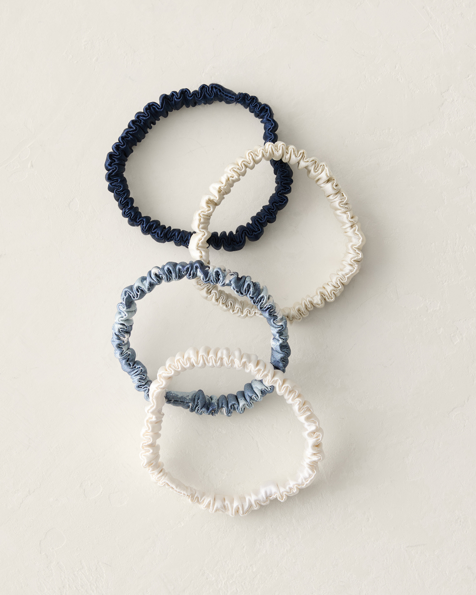 Washable Silk Hair Ties Wave Multi 001 34$