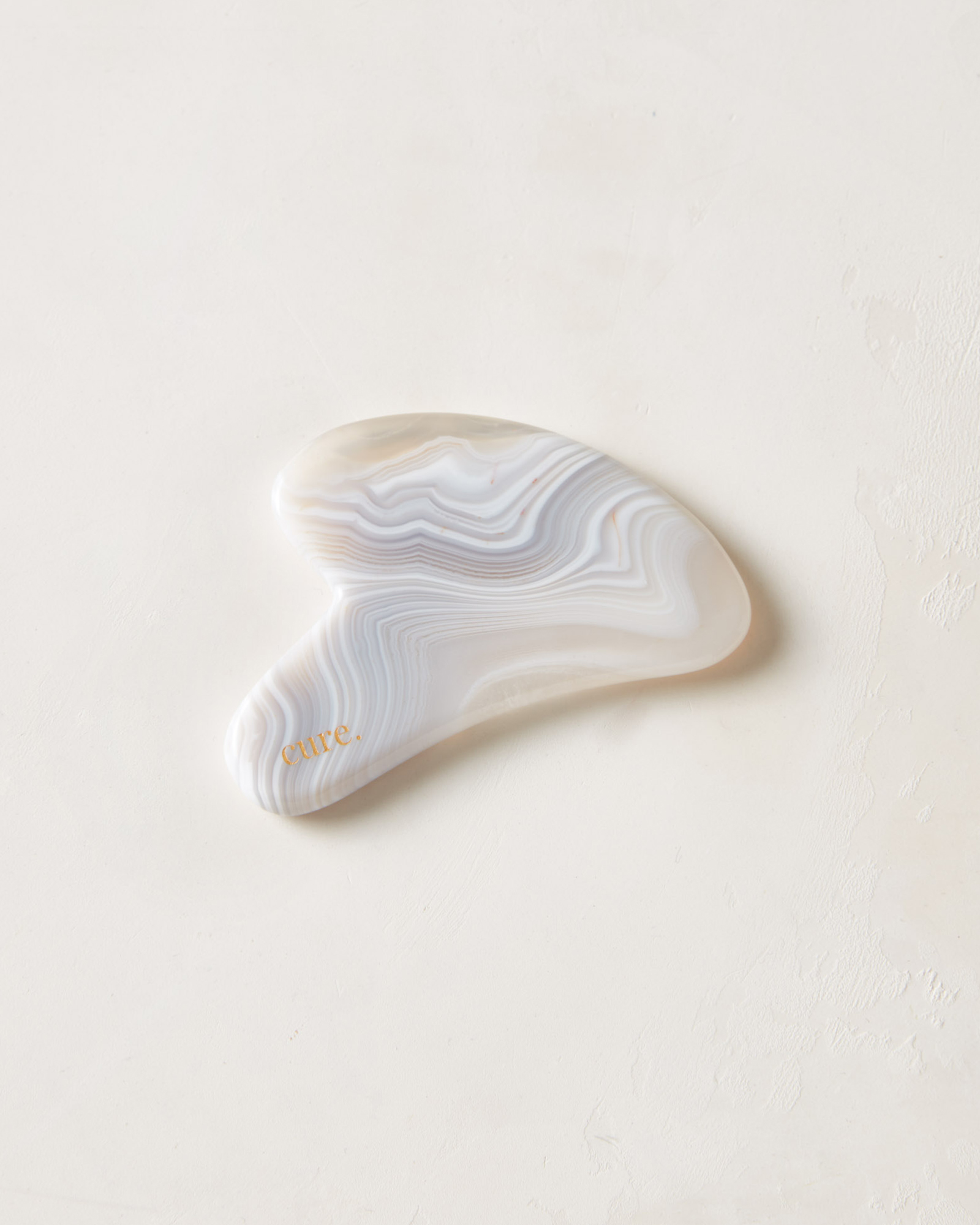 Cure Natural Agate Heart Gua Sha $50