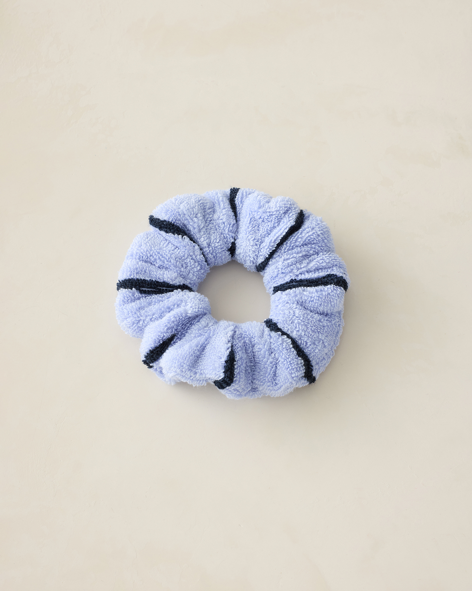 Plush Terry Striped Scrunchie 001 20$