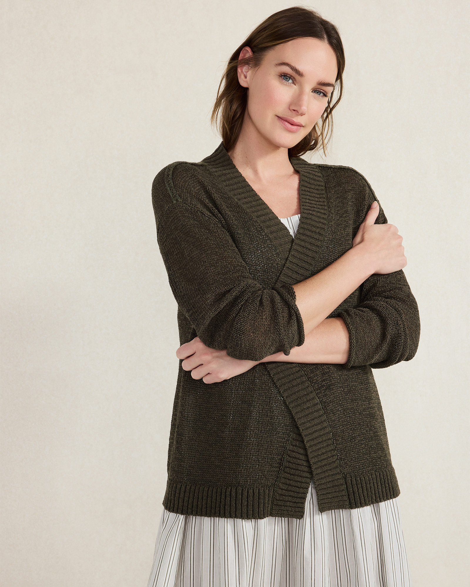 W75 wjk 2-ply hook cardigan カーディガン S wjk - 【予約品】 2-ply hook cardigan / ミドルカーディガン