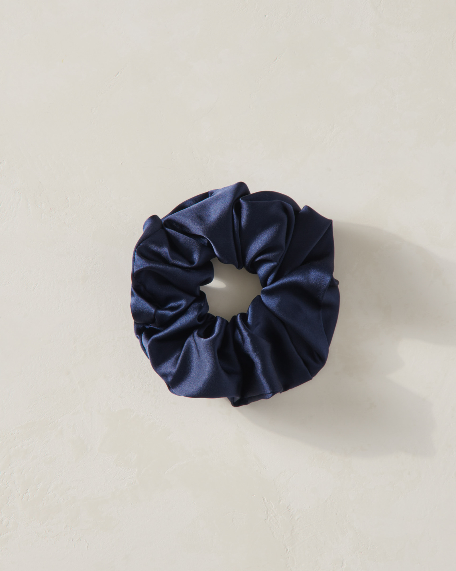 Washable Silk Scrunchie Navy 001 20$