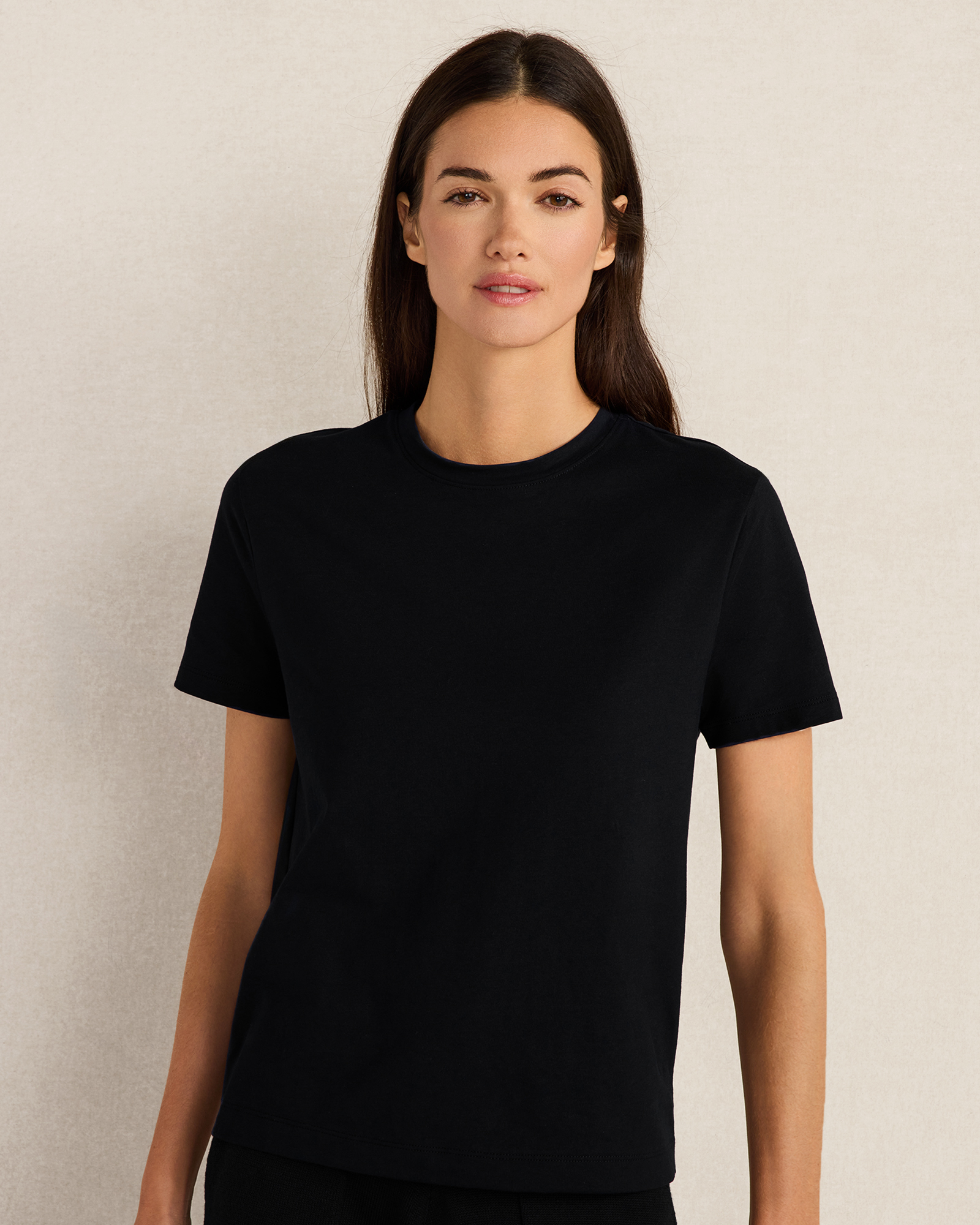 Pima Cotton Short Sleeve T-Shirt | Black | XXL