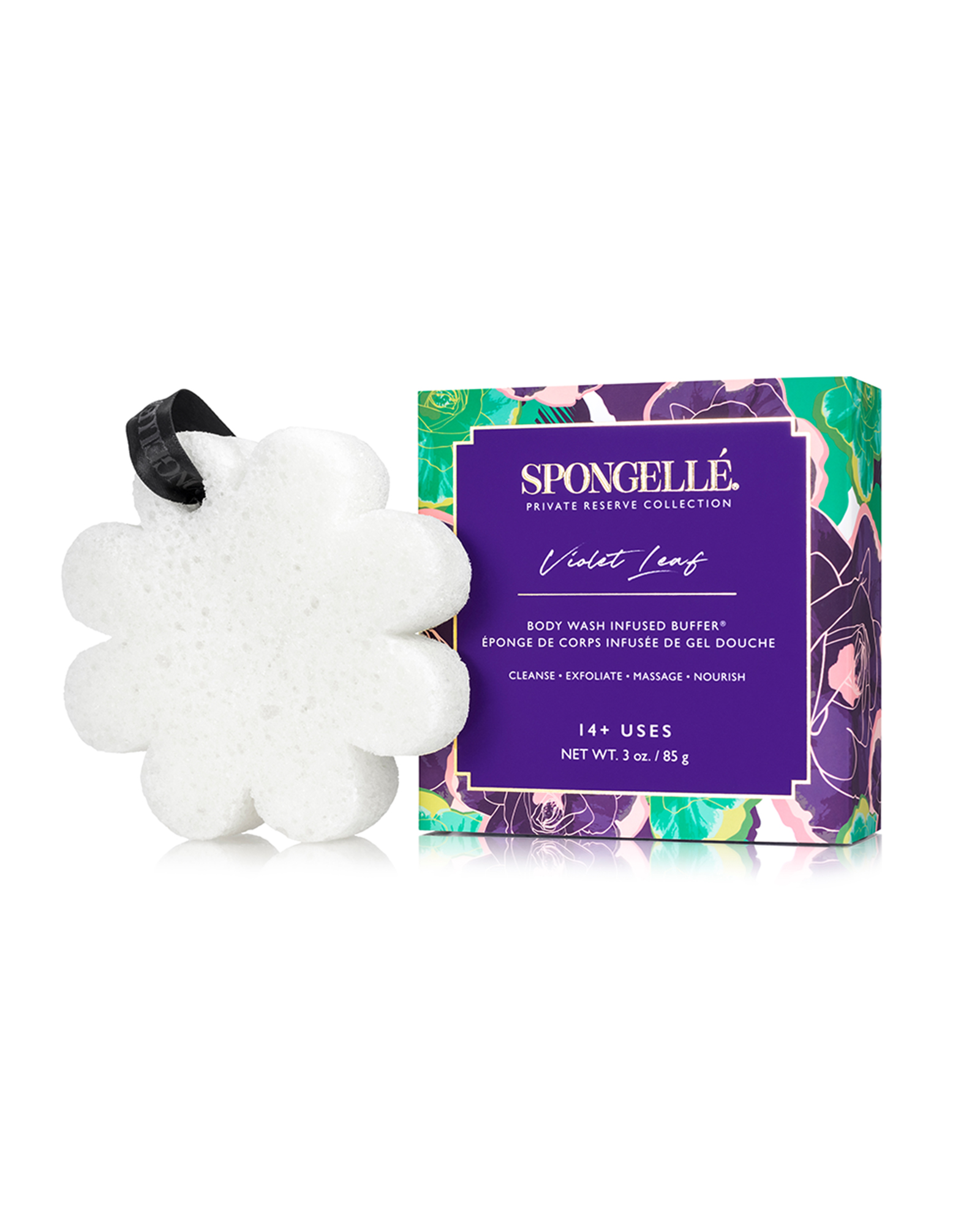 Spongell Body Wash Infused Buffer in Violet Leaf 18$