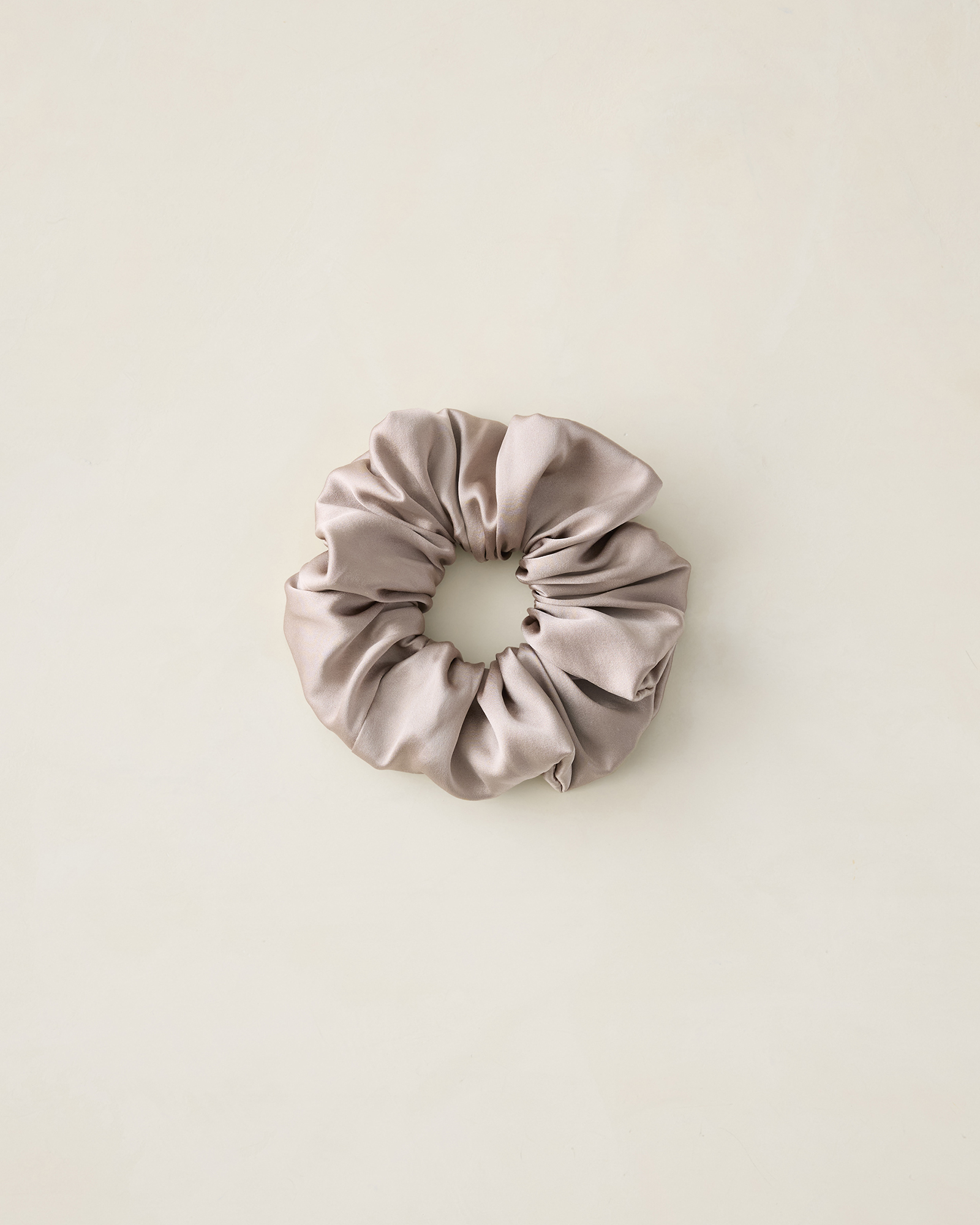 Washable Silk Scrunchie Porcini 001 20$