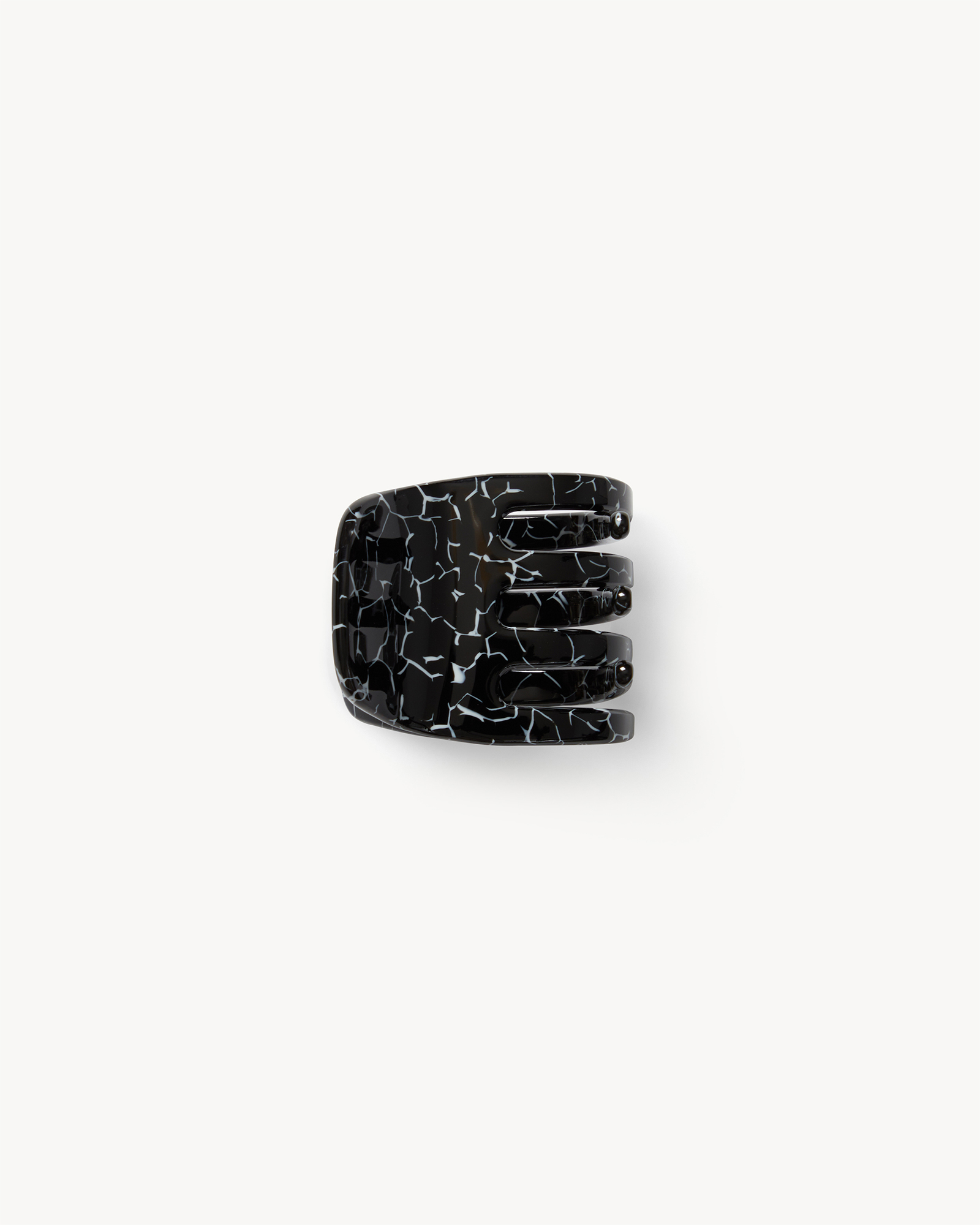 Machete Mini Claw Hair Clip Black Marble 001 17$